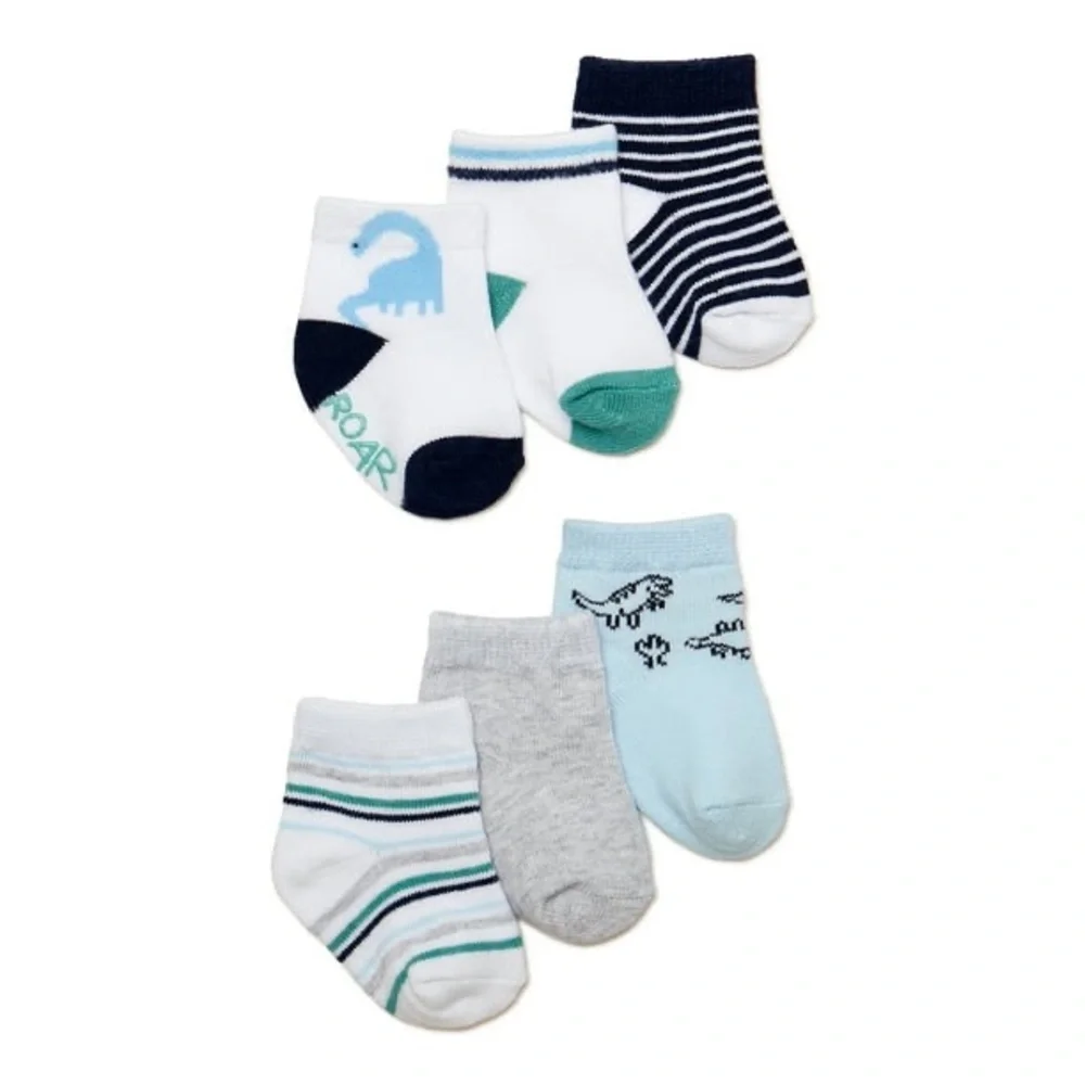🦖5 Pairs of  Socks Carter's Dino-Themed Infant Socks Set🦕